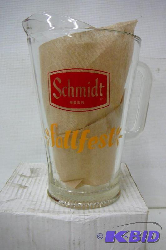 1 - Schmidt Beer Pitcher ( Fall Fest ) 9&quot...