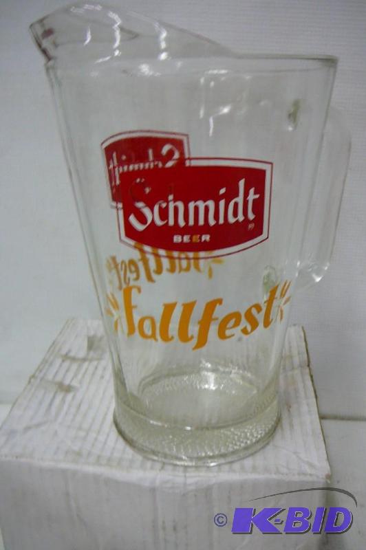 1 - Schmidt Beer Pitcher ( Fall Fest ) 9&quot...