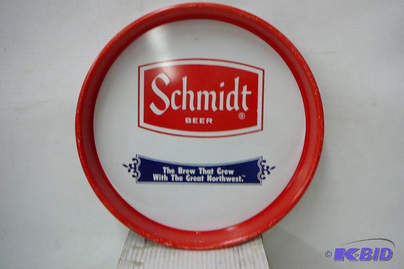 Tin Schmidt Beer Serving Round Tray...