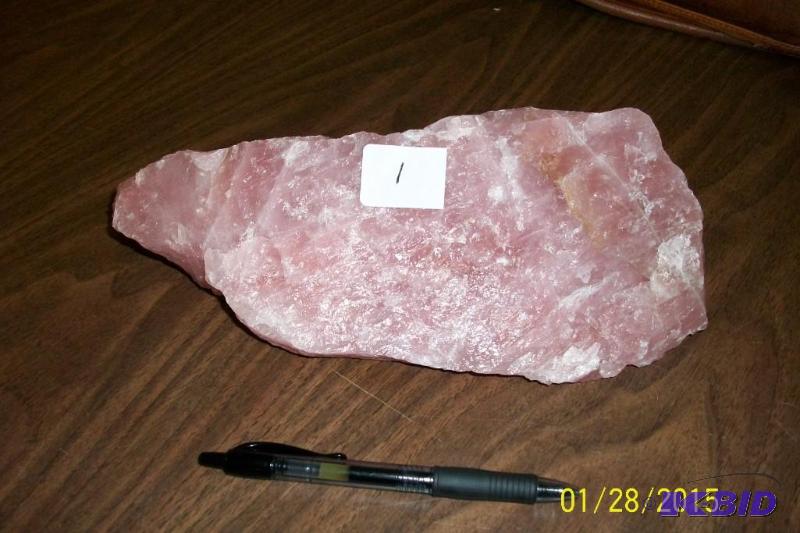 LARGE PIECE OF ROSE QUARTZ # 3