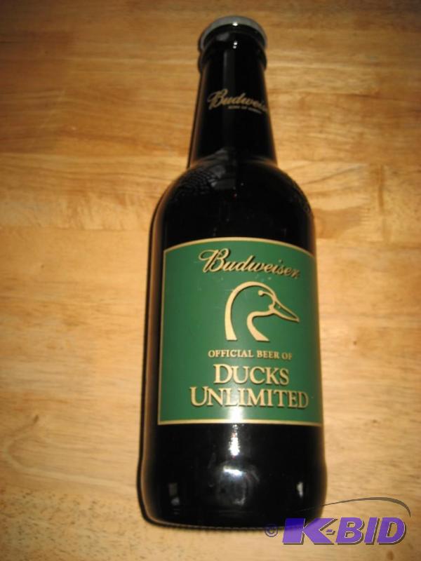 LARGE DUCKS UNLIMITED BEER BOTTLE # 60