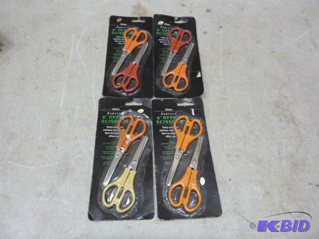 lot 129 image: Four Packs of 2 Scissors...