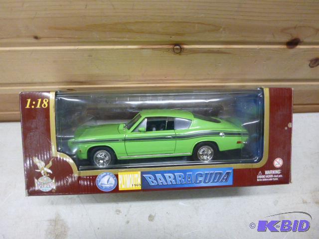 lot 17 image: 1969 Plymouth Barracuda Road Legends metal di...