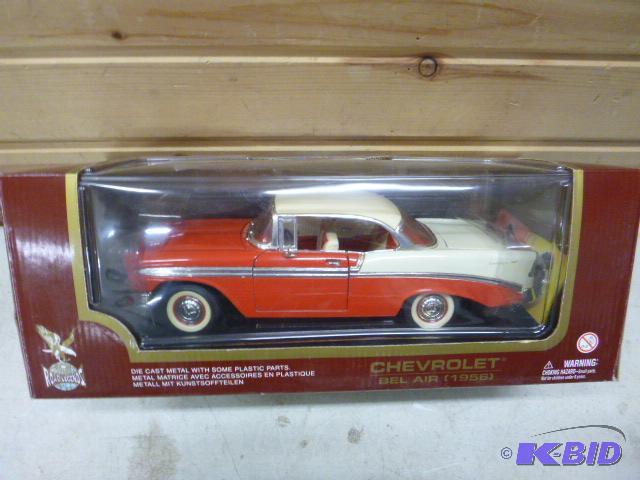 lot 18 image: 1956 Chevrolet Bel Air Road Legends metal die...