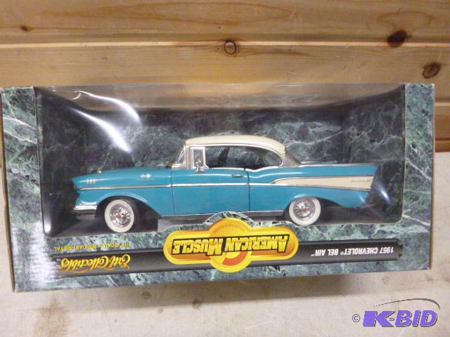 lot 22 image: 1957 Chevrolet Bel Air Ertl American Muscle d...