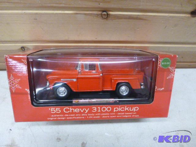 lot 35 image: 1955 Chevy 3100 Pickup Target zinc alloy body...