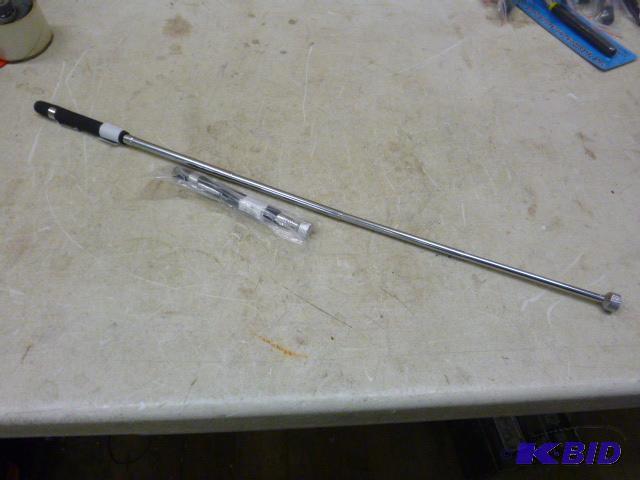 lot 61 image: Two Telescoping Magnetic Pickup Tools Expands...