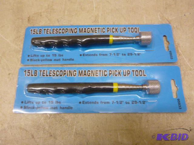lot 68 image: Two Telescoping Magnetic Pickup Tools Expands...