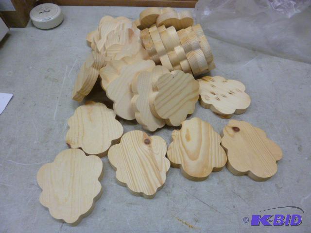 lot 88 image: Miscellaneous Wood Craft Pieces Approximately...