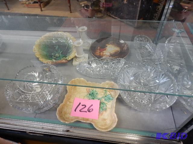 lot 126 image: 3 CRYSTAL bowls
