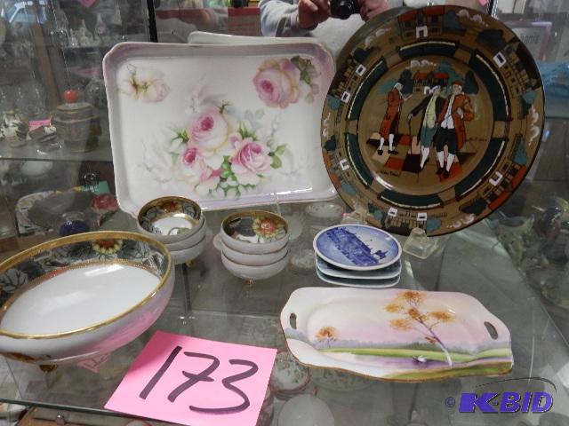 lot 173 image: Nippon and Deldare Ware.. Very old