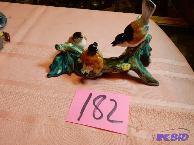 lot 182 image: STANGL, 3 birds on a log