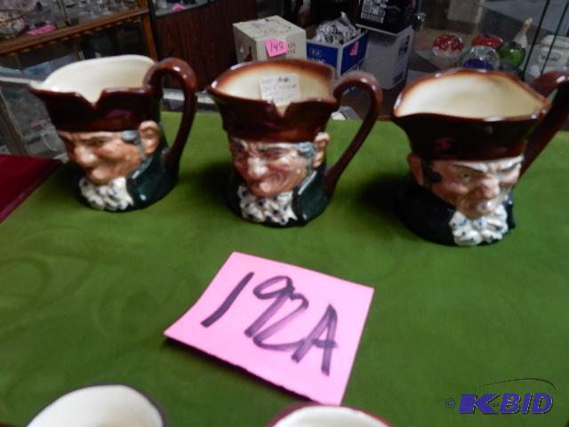 lot 192A image: 3, Royal Doulton Character mugs, 3in