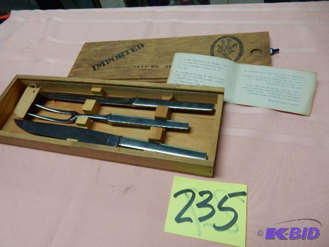 lot 235 image: Austrian SwordMakers Carving Set