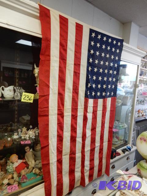 lot 236 image: 48 Star American Flag