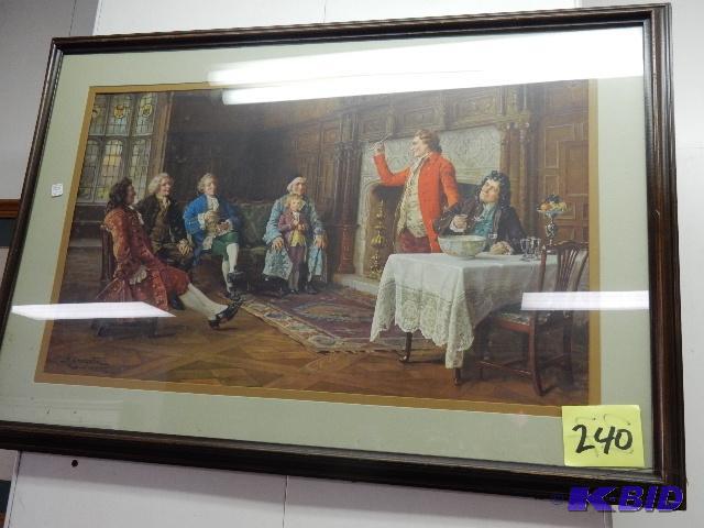 lot 240 image: English Print.. By M Doveston