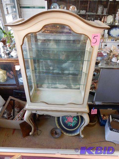 lot 5 image: French Provincial China Cabinet