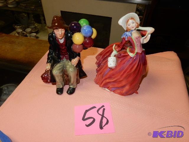 lot 58 image: 2 Royal Doulton China characters