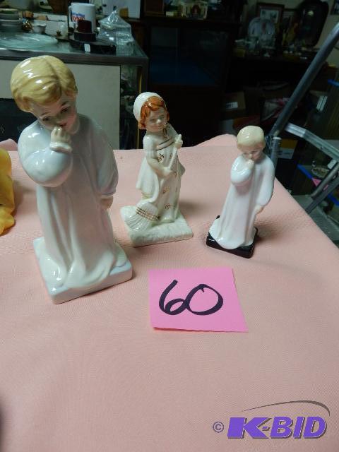 lot 60 image: 3 Royal Doulton China Characters