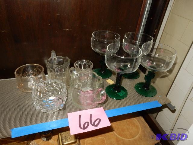 lot 66 image: Misc. Glassware as pictured