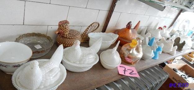 lot 72 image: Covered Animal dishes