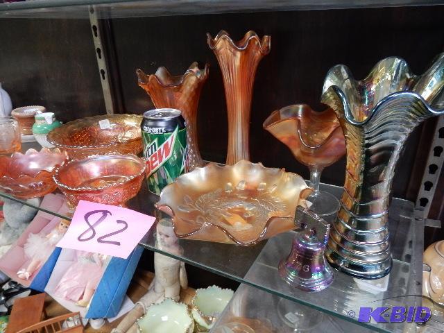 lot 82 image: CARNIVAL GLASS