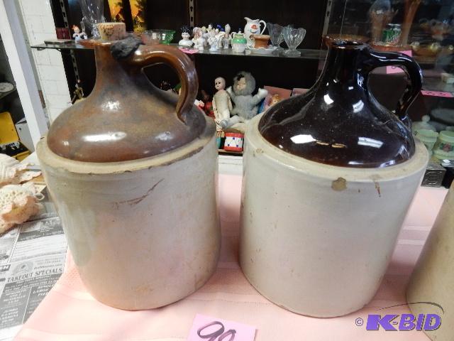 lot 98 image: 2, Crock Jugs..