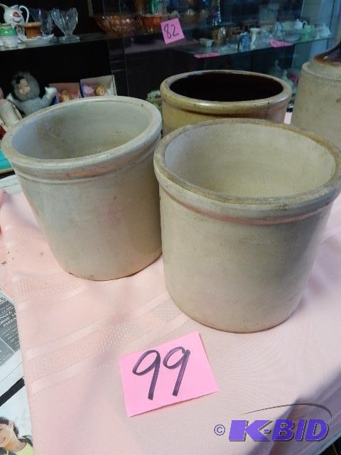 lot 99 image: 3, Crocks.. 8 in x 8in