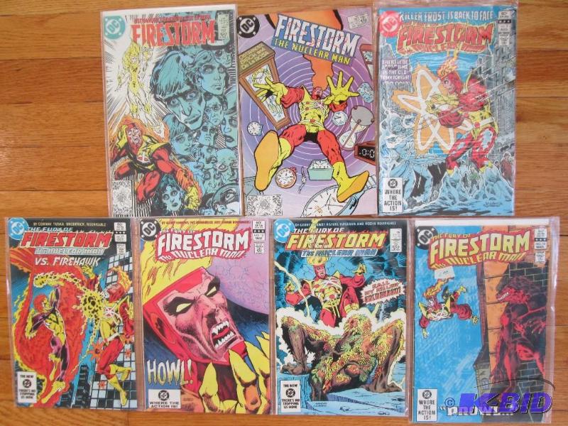 Lot of 7 Firestorm and the Nuclear Man comic ...
