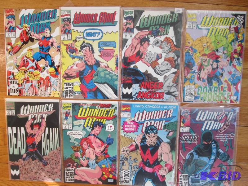 Lot of 8 Wonder Man comic books, all in excel...