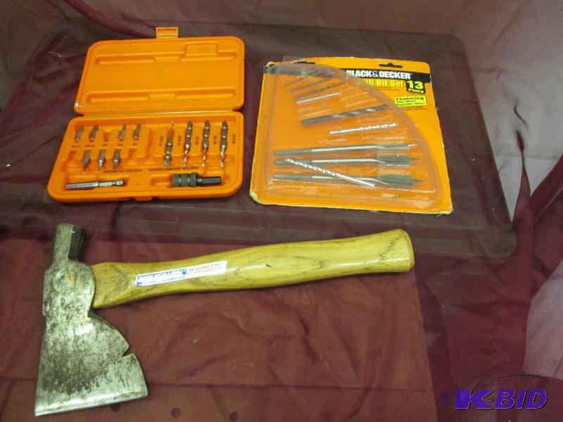 Assorted drill and screw bits with a Vaughan ...