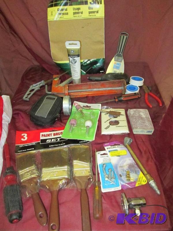 Large lot of assorted tools and hardware...