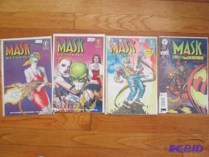 Lot of 4 The Mask comic books, all in plastic...