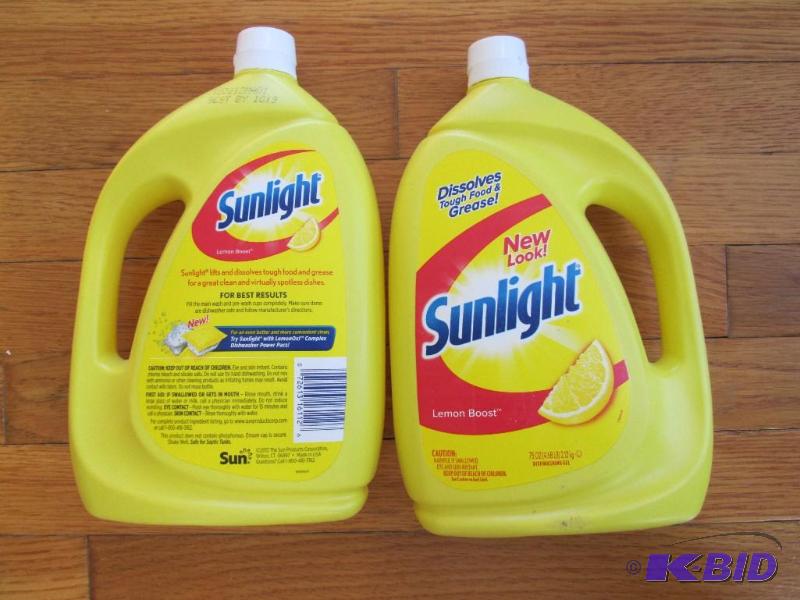 lot 16 image: Lot of 2 Sunlight dish washer detergent lemon...