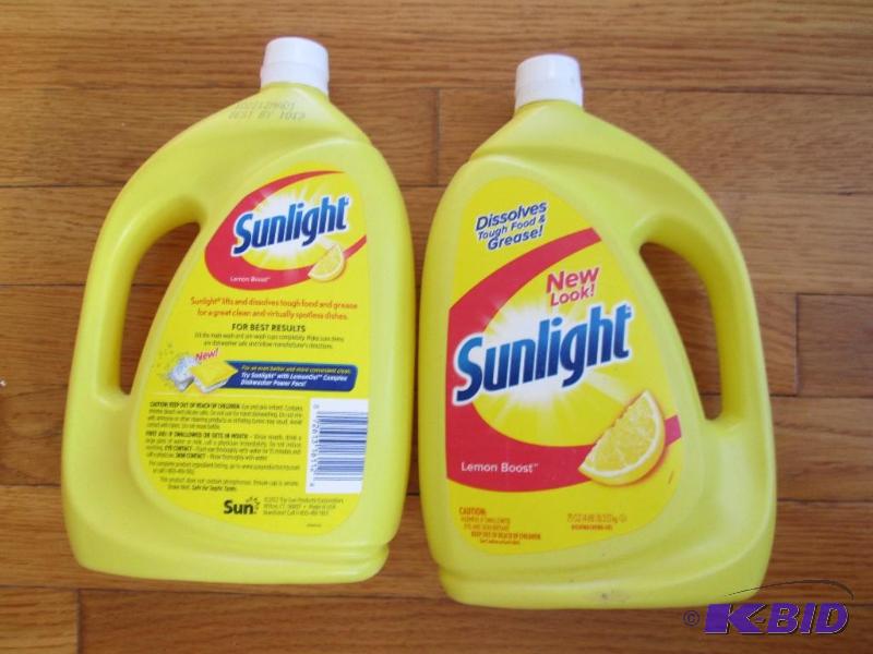 lot 17 image: Lot of 2 Sunlight dish washer detergent lemon...