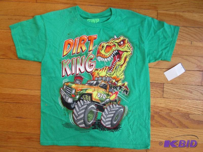 lot 21 image: Size 8 M Dirt King kids t-shirt...