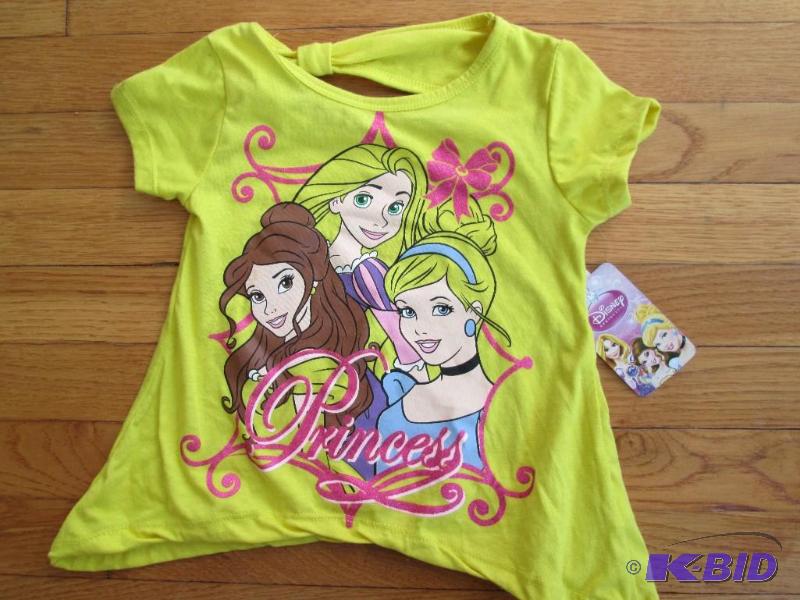 lot 22 image: Disney Princess t-shirt, size 3T MSRP $24.00...