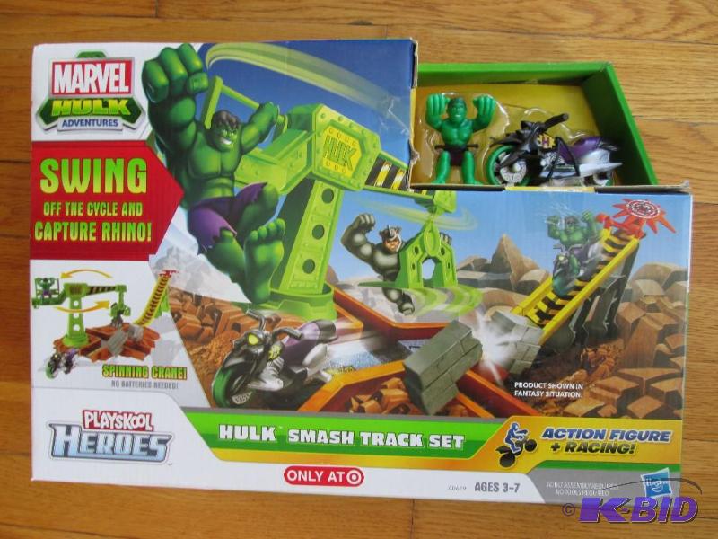 lot 37 image: Marvel Hulk Adventures Hulk Smash Track Set...