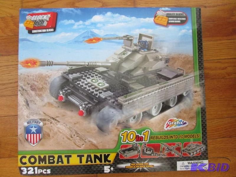 lot 59 image: Block Tech 10 in 1 combat tank kit...