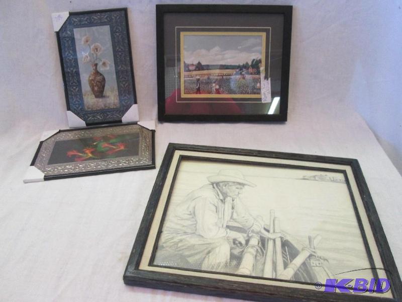 mixed lot of framed pictures...