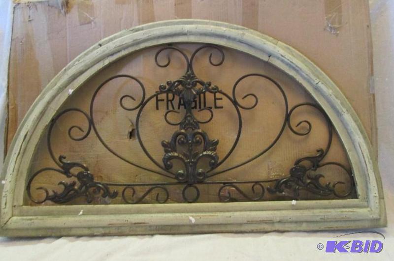 half circle rustic wall art piece 39 in wide...