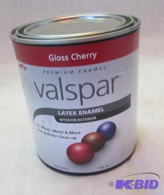Gloss cherry premium enamel valspar latex ena...