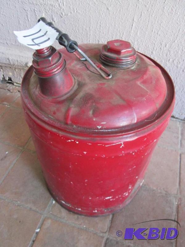 vintage metal gas can...