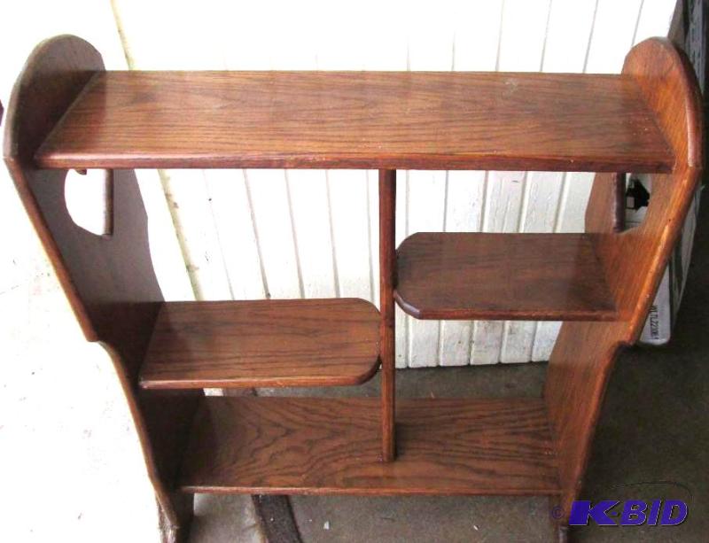 solid wood shelf- heats on the side, 30 tal...