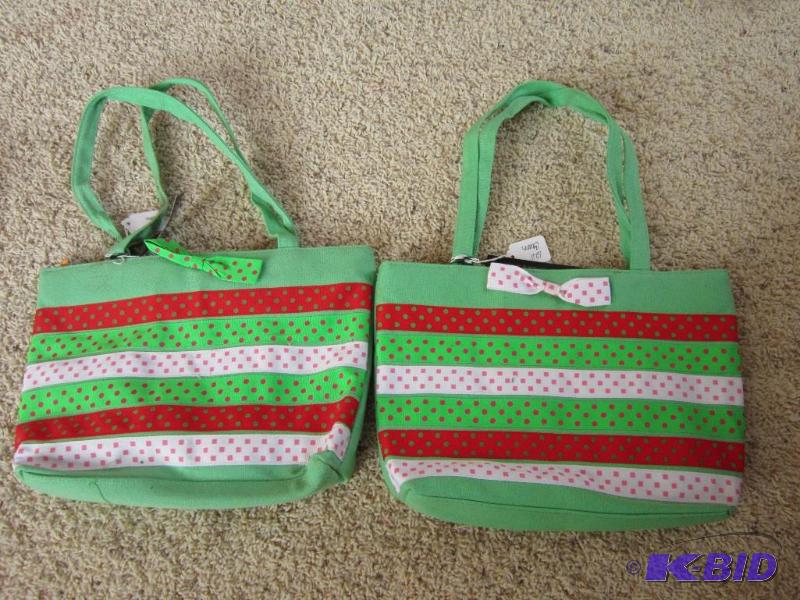 Brand new purses, colorful canvas material...