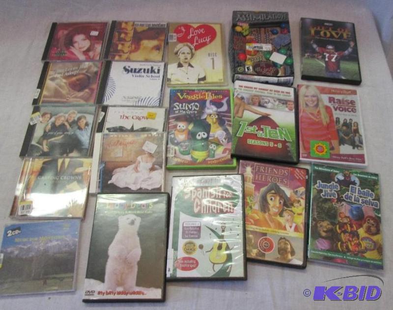 mixed lot of DVDs and CDs...
