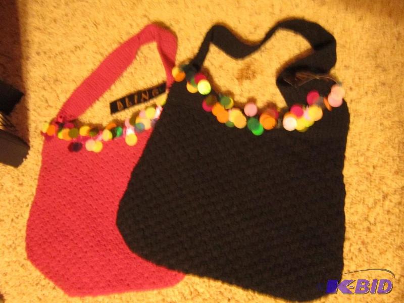 New purses, great for resale profits, knit lo...