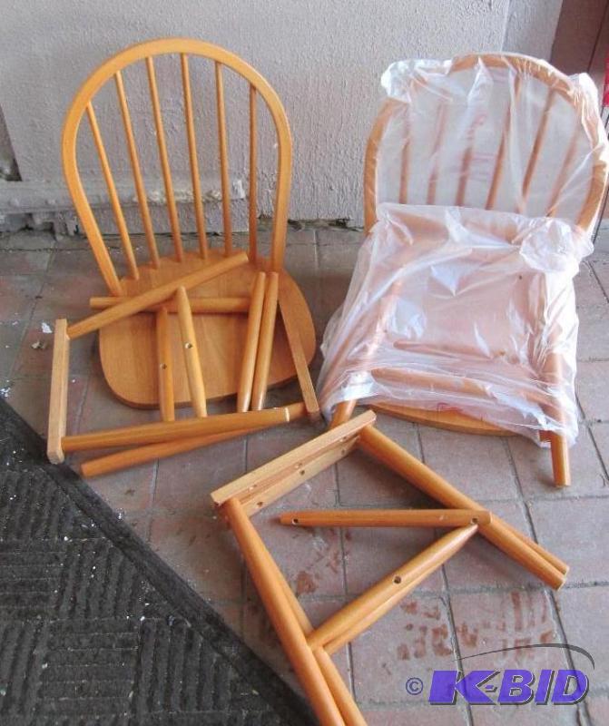 brand new 2 complete chairs, legs for 3rd cha...