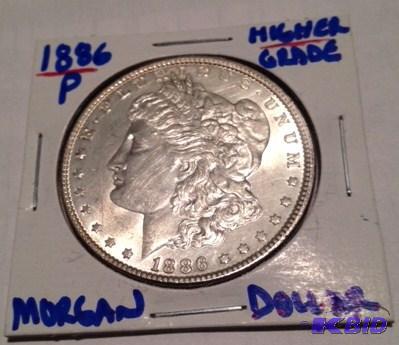 1886-P Morgan Silver Dollar Higher Grade