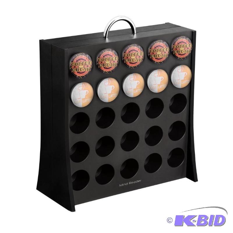lot 112 image: Mind Reader The Wall 50 Capacity K-Cup Coffee Pod Display Rack Holder, Black